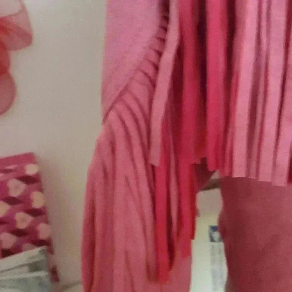 F21  pink crop jacket faux fringe - Picture 4 of 10